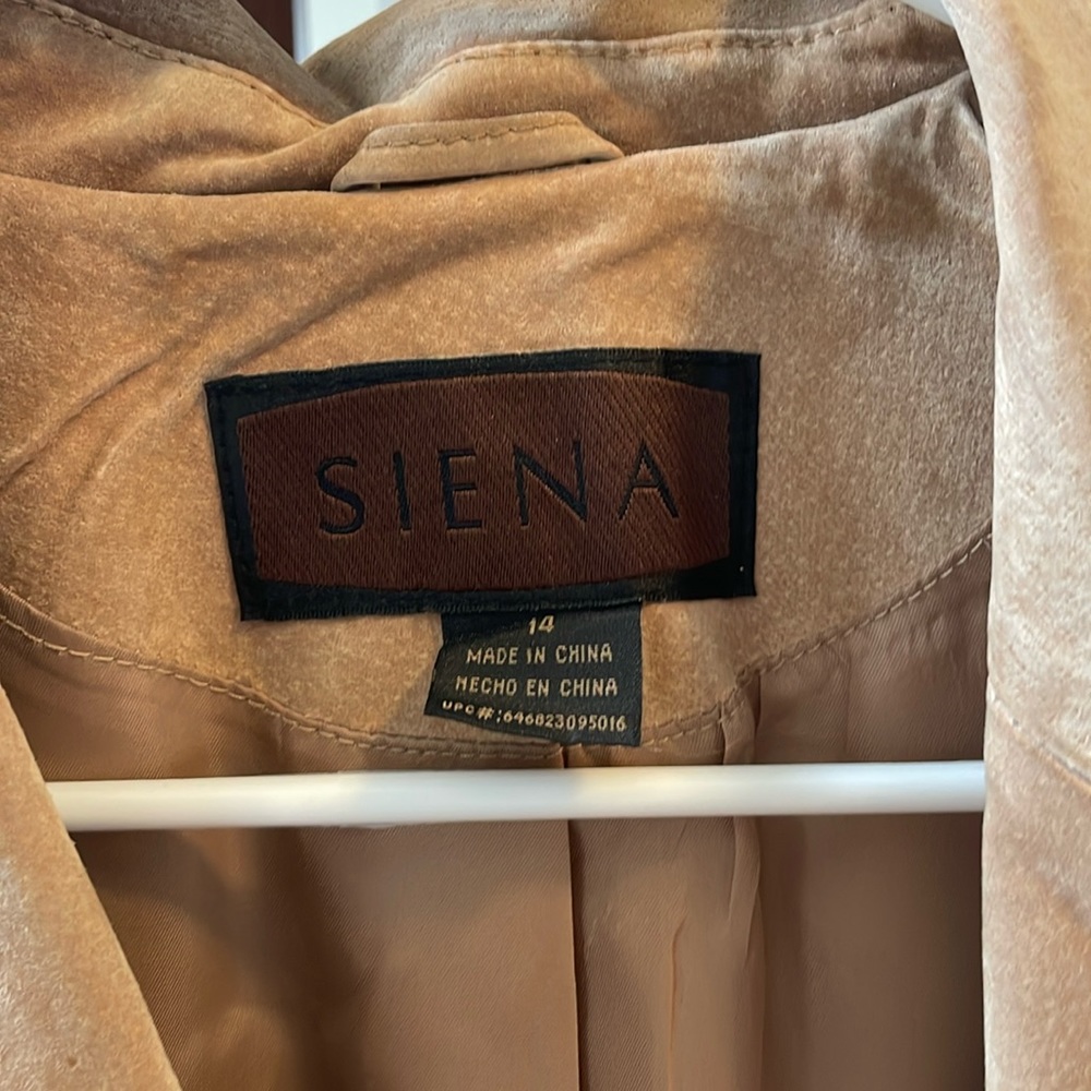 Vintage tan suede jacket